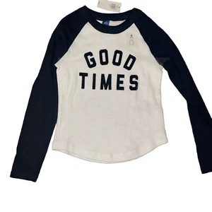 NWT Old Navy “Good Times” Long Sleeve Shirt Size S6/7! Fast Shipping! - Picture 1 of 3