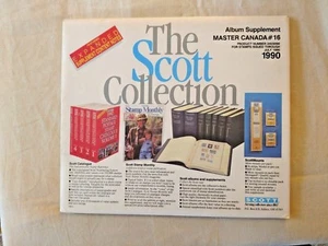 Philatelic Supplies SCOTT Album Supplement MASTER CANADA #16 1990 - Bild 1 von 1