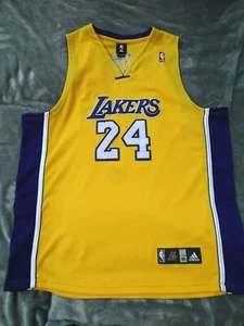 KOBE BRYANT #24 AUTHENTIC ADIDAS Jersey Lakers Great! Sz 56 Sewn Rare - Picture 1 of 11