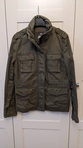 Ladies Superdry Khaki Jacket Size XS - Picture 1 of 3