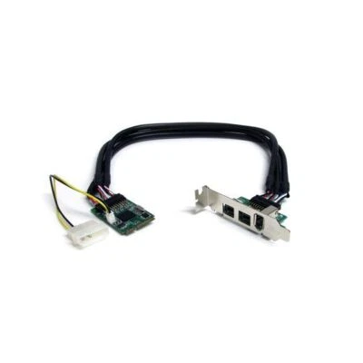 StarTech MPEX1394B3 3 Port 2b 1a 1394 Mini PCI Express FireWire Card Adapter - Image 1 of 4