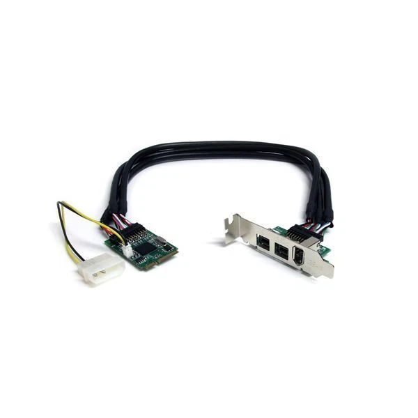 StarTech MPEX1394B3 3 Port 2b 1a 1394 Mini PCI Express FireWire Card Adapter - Image 1 of 4