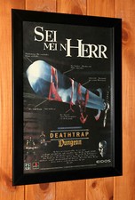 1997 Deathtrap Dungeon PS1 Vintage Mini Rare Promo Poster / Ad Page Art Framed