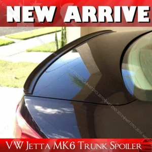 Fit For Volkswagen VW Jetta MK6 B6 Rear Trunk Lip Spoiler #L041 Black Painted - Picture 1 of 1