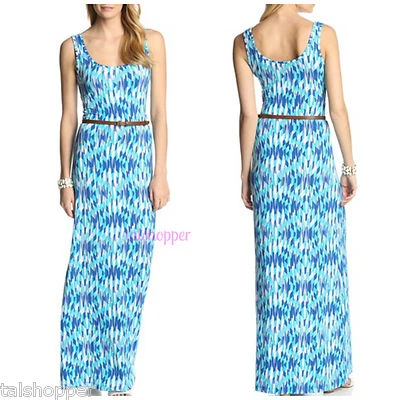 Nuevo Maxi Vestido Largo Adelgazante TART COLLECTION Gráfico MARÍA NUEVO CON ETIQUETAS L 10-12 Cinturón Foto 1 de 4