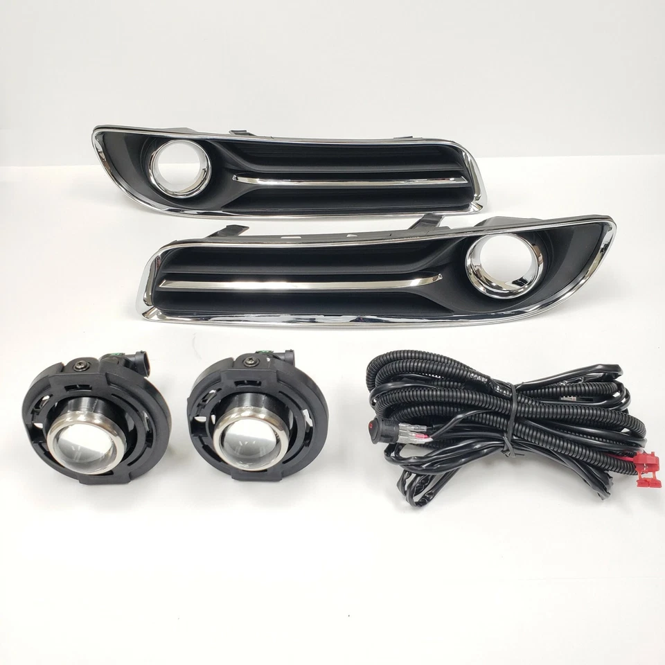 Kit de luces antiniebla para parachoques delantero para Chrysler 300 2011-2014 lente transparente bisel bombilla de alambre Foto 1 de 1