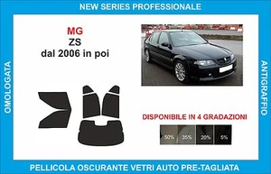 pellicole oscuranti vetri mg zs  2001-2006 kit completo - Imagen 1 de 1