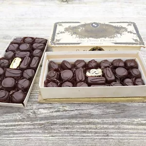 Schraffts New York Boston Blue Banner Chocolates Antique Display Faux Food Prop - Picture 1 of 11