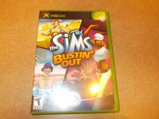 Sims Bustin' Out (Microsoft Xbox, 2003) Game Disc, Case & Booklet