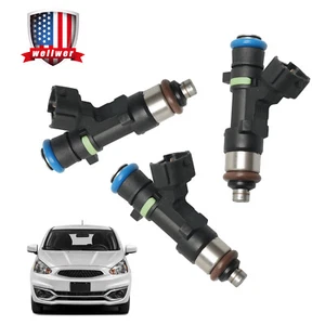 Set of 3 Fuel Injectors Fit for 2014 2015-2019 Mitsubishi Mirage 1465A-331 - Picture 1 of 11