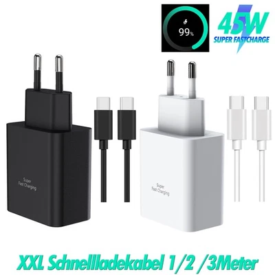 für Samsung Galaxy Tab S10+ S10 Ultra Usb C Schnellladegerät 45W Usb C Ladekabel - Bild 1 von 4