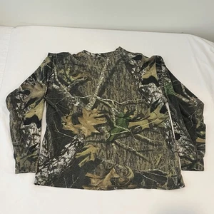 Vintage Realtree Camo Mesh Shirt Herren M Langarm Pocket Tee 90s Cropped Thermo - Bild 1 von 4