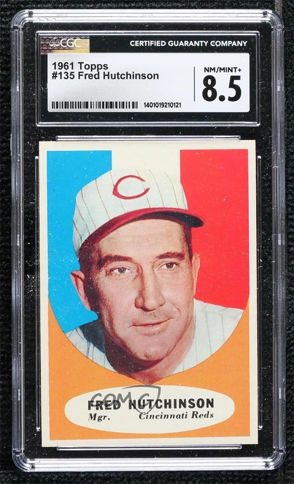 1961 Topps Fred Hutchinson #135 CGC 8.5 - Image 1 of 2