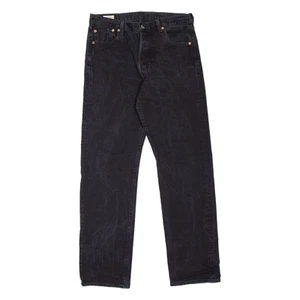 LEVI'S 501 BIG E Jeans 93 Mens Black Regular Straight W34 L34 - Picture 1 of 6