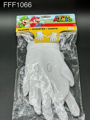 Luvas Super Mario marca disfarçada, novas no pacote, brancas, #73758 - Imagem 1 de 3