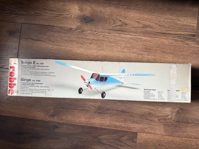 RC Flugzeugmodell Baukasten / Bingo / nur Bauplan und Restholzteile - Bild 1 von 4