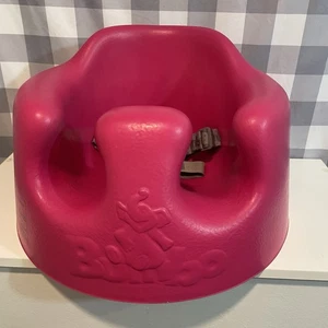 Bumbo Baby Infant Floor Seat With Safety Belt Strap Hot Pink Fuschia Foam Chair - Picture 1 of 5