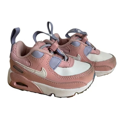 Nike Air Max 90 Toggle Pink Glaze Sneakers - Size 4 Baby Infant Toddler - Image 1 of 4