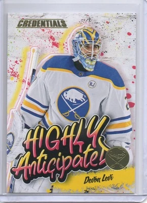 2023-24 Upper Deck Credentials Devon Levi Highly Anticipated - Image 1 of 2