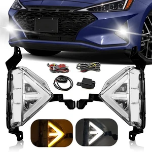 LED&DRL Fog Lights Compatible with 2019 2020 Hyundai Elantra 19 20, A Pair of... - Picture 1 of 6