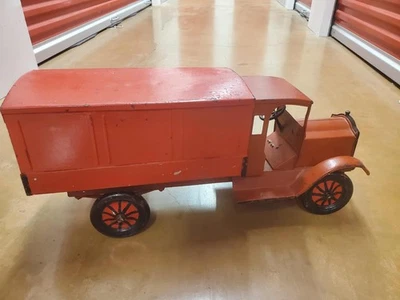 ANTIGUO CAMIÓN DE JUGUETE DE ACERO PRENSADO FURGONETA DE MUDANZA KEYSTONE PACKARD 24" DE COLECCIÓN AÑOS 20 Foto 1 de 4