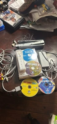 Wii Bundle With 4 Games 2 Remotes Pulse Wii Fit Board In Box ￼￼ - Image 1 of 4