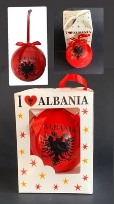 New Albania Eagle Christmas Tree Ornament-Christmas ball ornament-Souvenir - Image 1 of 4