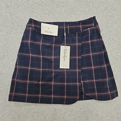 Lady Hagen Golf Skort Size 2 Clubhouse 17" Navy Plaid - Image 1 of 4