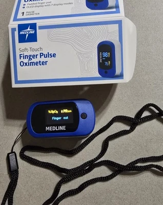 Medline Soft Touch Finger Pulse Oximeter NEW  - Image 1 of 3