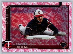 2025 topps baseball series 1 trevor larnach holiday flowers 36/50 #279 - Picture 1 of 2