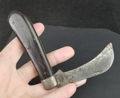 Navaja de bolsillo antigua Kutmaster Utica NY madera carey EE. UU. Foto 1 de 4