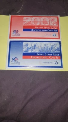 2002 P&D United States Mint Uncirculated Coin Set  W/COA - Image 1 of 4