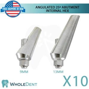 10x Estética Angulada 25º Pilar Titanio Int Hex 2.42mm Conexión Dental - Imagen 1 de 6