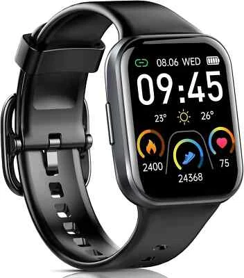 Smartwatch Herren Damen mit Telefonfunktion Armbanduhr für iPhone Samsung Huawei - Bild 1 von 4