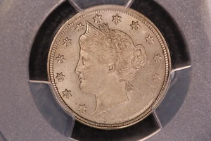 No date V nickel PCGS AU 58 Scarce rarity Error - Picture 1 of 3