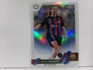 2022-23 TOPPS CHROME UEFA WOMENS MARIONA CALDENTEY RC REFRACTOR #52 FC BARCELONA - Picture 1 of 2