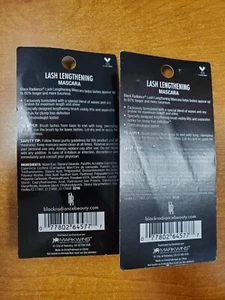 2 Pack: Black Radiance Lash Lengthening Mascara Black CA6433A (PP1102) - Picture 1 of 2