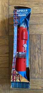 Vintage Apollo Moon Rocket Bank in Original Box Superior Toys - Picture 1 of 9