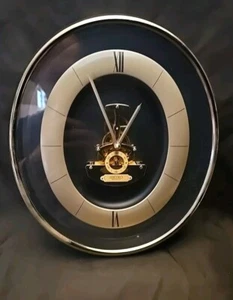 Seiko Wall Clock - Gold Oval Skeleton Visible Movement - Picture 1 of 12
