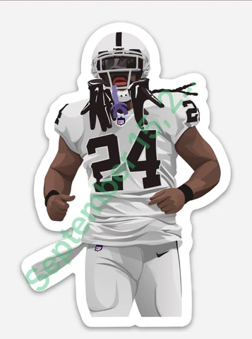 Marshawn Lynch#24 MAGNET - Las Vegas Raiders NFL Oakland Man Cave Vector art Cover