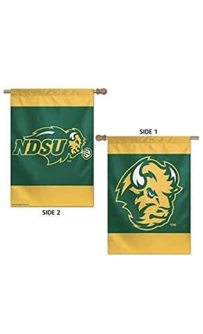 Wincraft NCAA 2 Sided  North Dakota State University House Flag Vertical Flag Cover