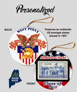 PERSONALISIERTER WEST POINT Weihnachtsschmuck - Sammlerstück Geschenk US Army Absolvent - Bild 1 von 1