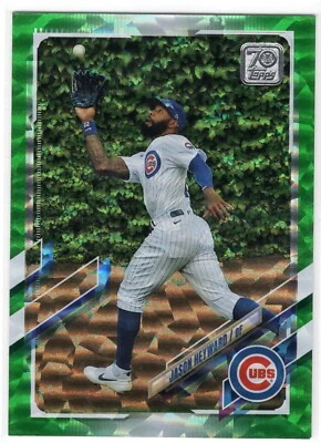 2021 Topps Green Foil #501 Jason Heyward Cubs 332/499 - Image 1 of 2