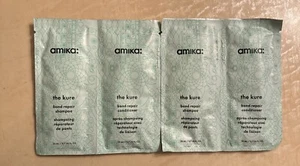 x2 AMIKA THE KURE SHAMPOO & CONDITIONER DUO 0.7OZ/20ML EACH SAMPLE PACKET TRAVEL - Picture 1 of 2