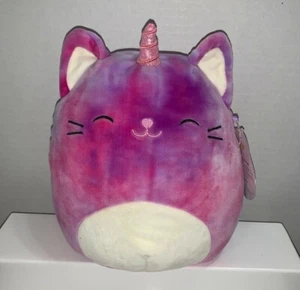 2019 KellyToy SQUISHMALLOWS 8" Inch Purple Unicorn Kitty  Courtney Unikitty  - Picture 1 of 5