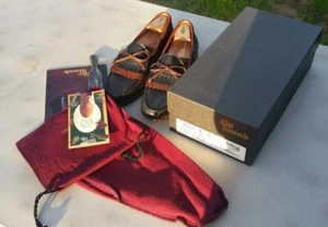 ALLEN EDMONDS Woodstock Tassel Black Brown Loafers 9D Used 47212 Orig Box - Bild 1 von 8