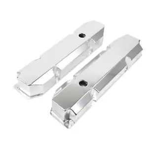 Short Bolt Fabricated Aluminum Valve Cover Clear Anodized for Chrysler Big Block - Bild 1 von 1