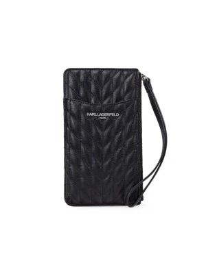 Funda acolchada de cuero para teléfono Karl Lagerfeld Paris para mujer, bolsa Chantelle - nueva con etiquetas Foto 1 de 4