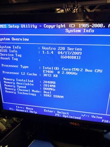 Dell Vostro 220 E7400 G45 Desktop Motherboard 2.8Ghz 2Gb - Picture 1 of 7