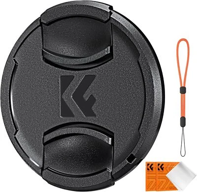 K&F Concept Lens Cap Cover set for Nikon, Canon, Sony, Fujifilm Camera 37-82mm - Image 1 of 4